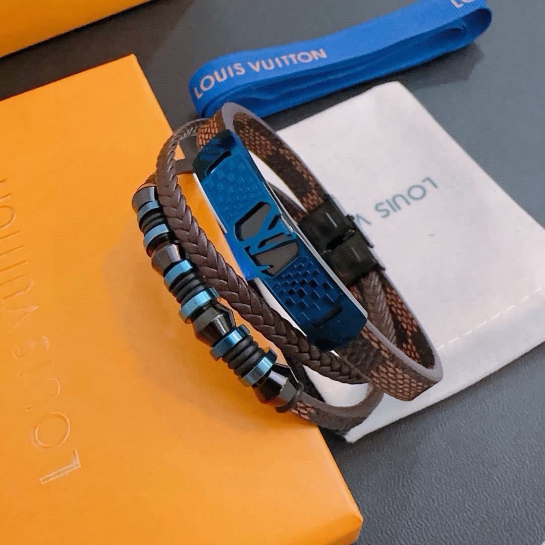 Louis Vuitton Men's Leather Bracelet